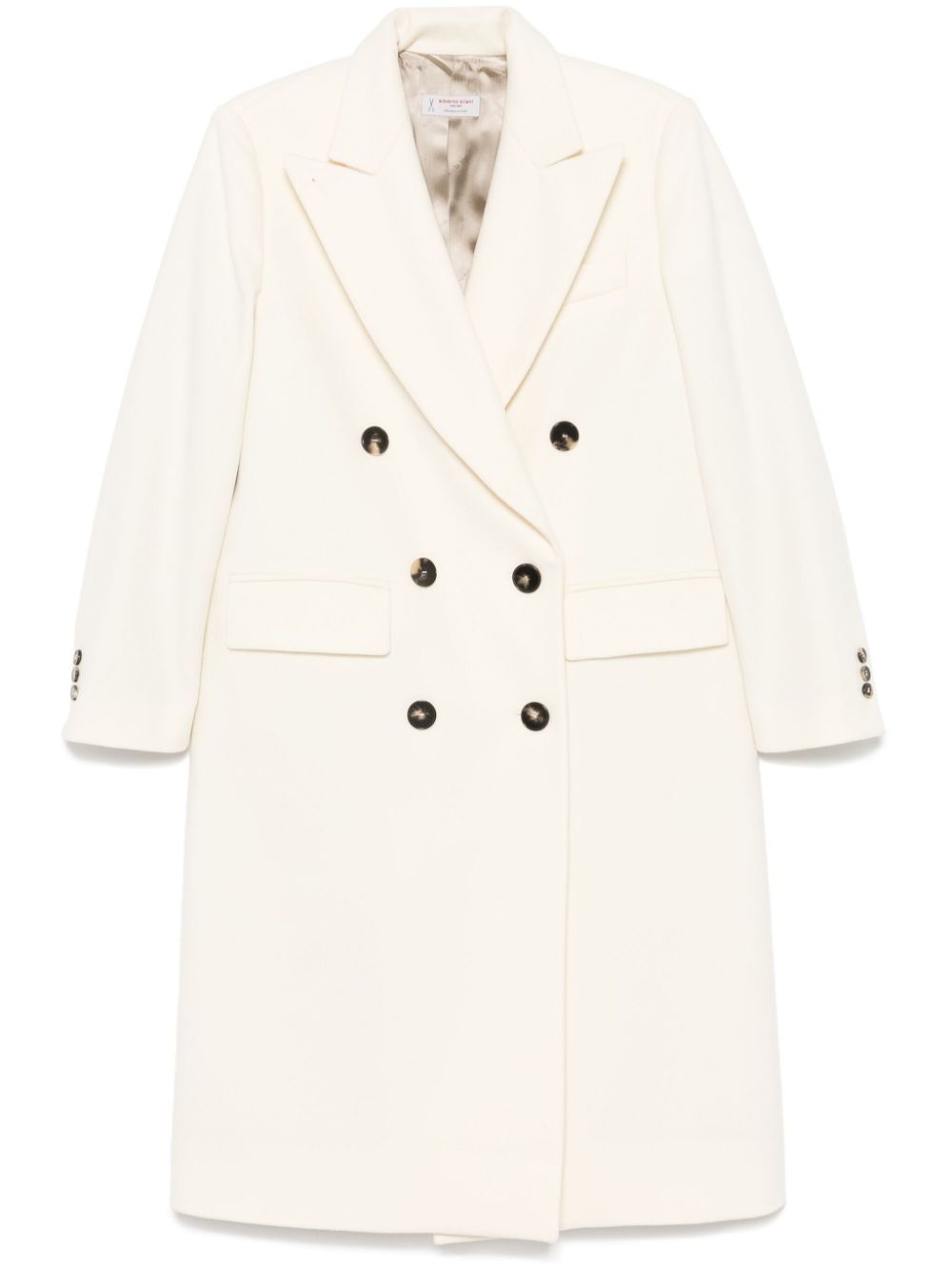 Alberto Biani virgin wool coat - White von Alberto Biani