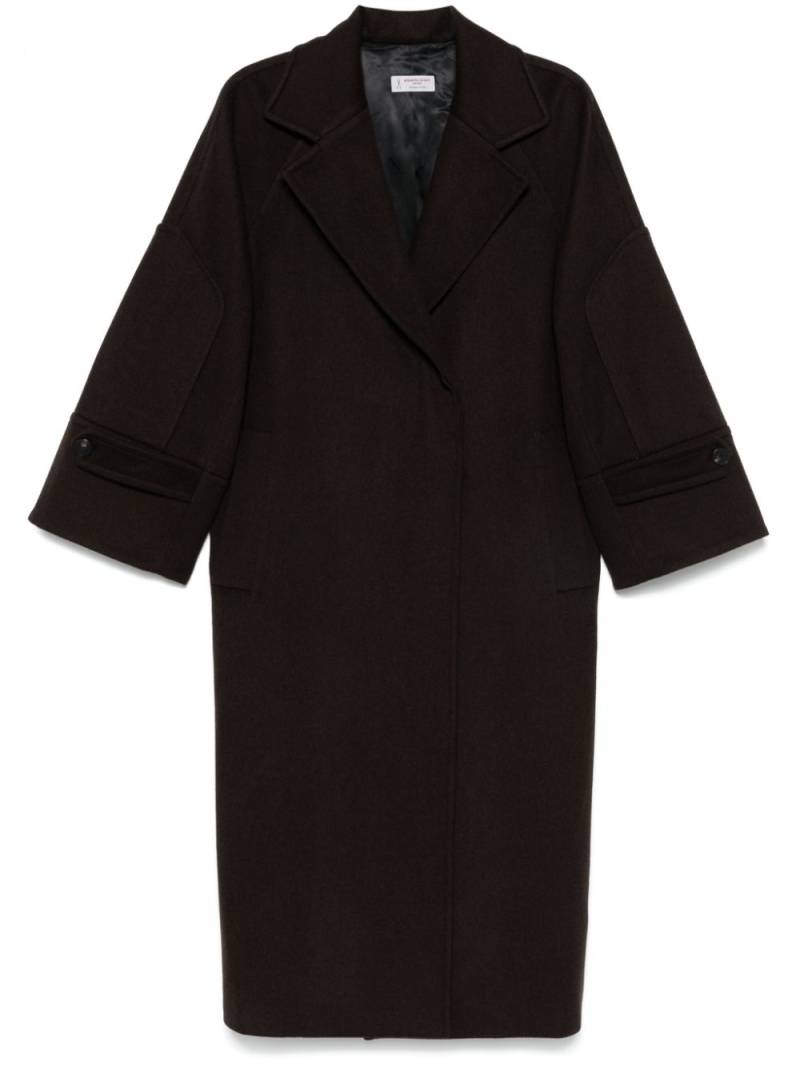 Alberto Biani wool coat - Brown von Alberto Biani