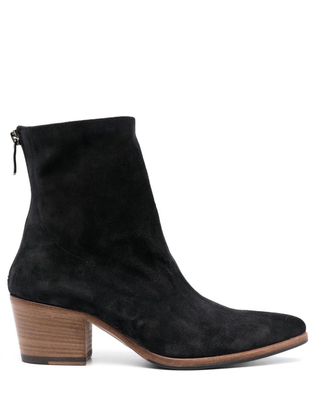 Alberto Fasciani 60mm suede leather boots - Black von Alberto Fasciani