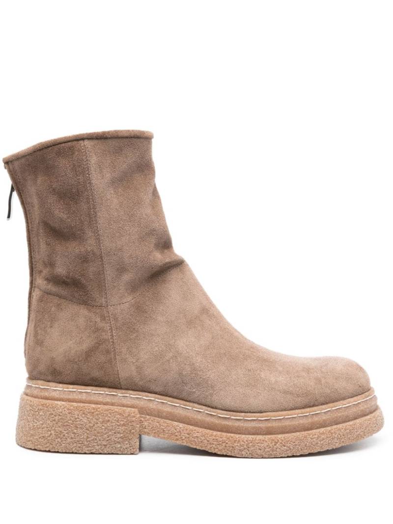 Alberto Fasciani Gill 45mm suede ankle boots - Neutrals von Alberto Fasciani