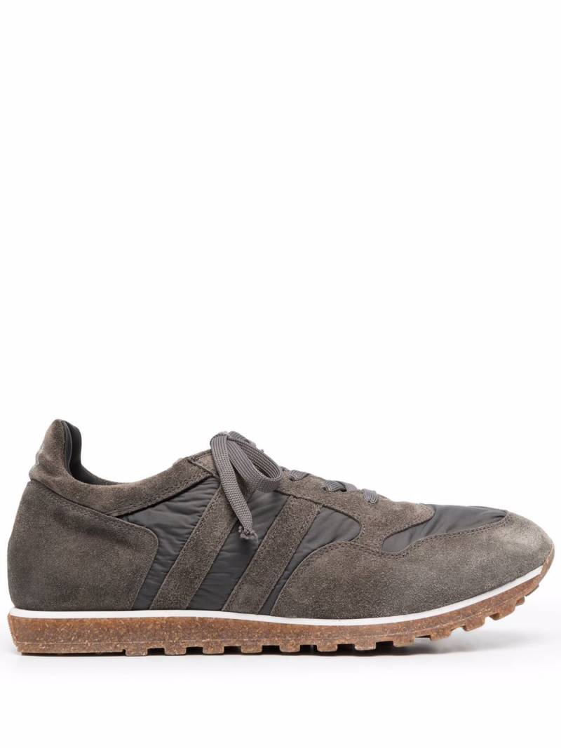 Alberto Fasciani panelled lace-up sneakers - Grey von Alberto Fasciani