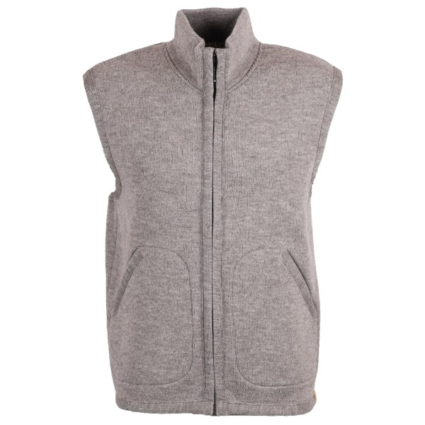 Albmerino - Walk Stehkragen Weste - Wollgilet Gr S grau von Albmerino