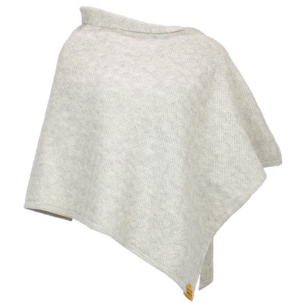 Albmerino - Women's Poncho Flechtstruktur - Poncho Gr One Size grau von Albmerino