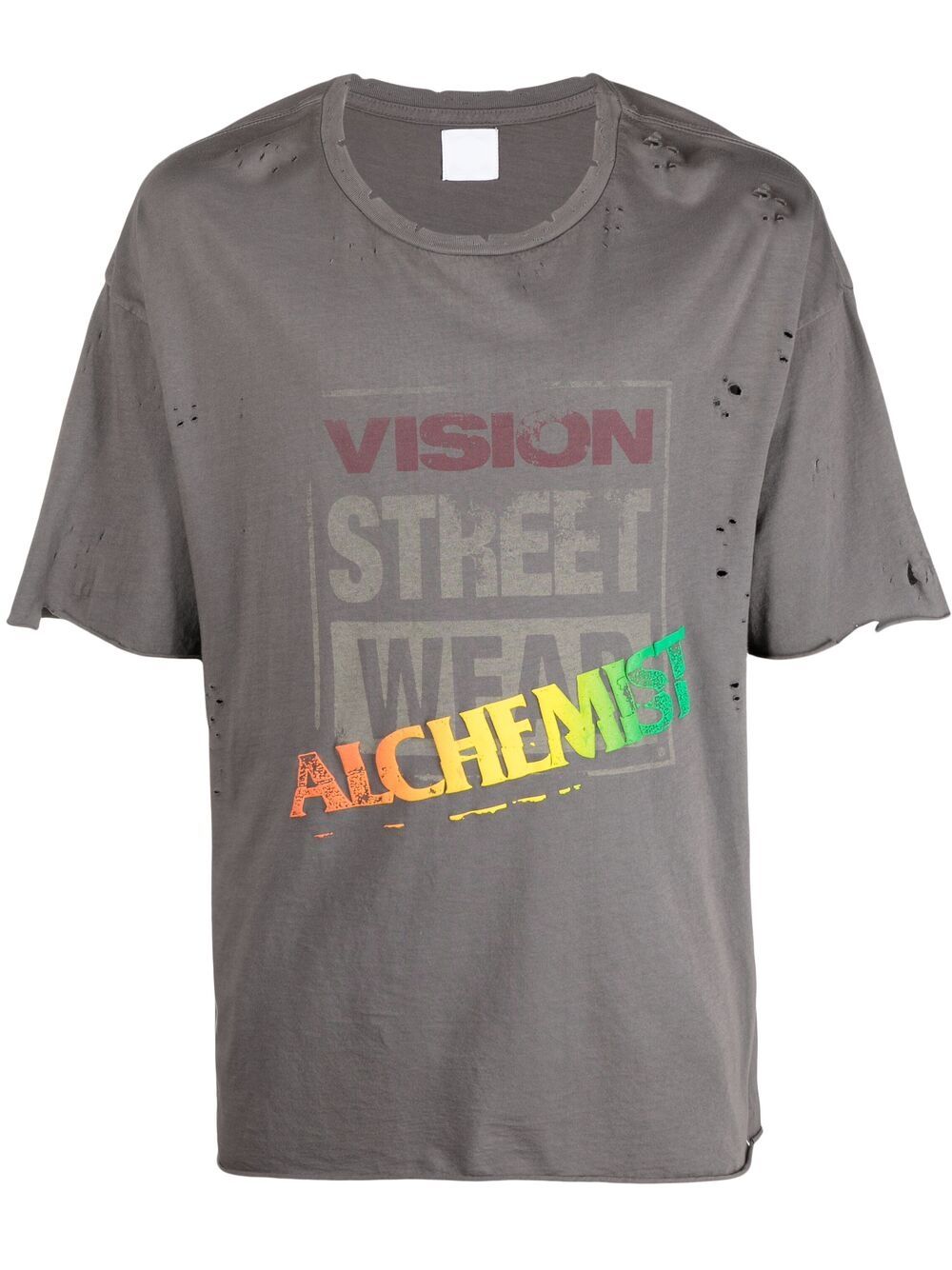 Alchemist logo-print distressed-effect T-shirt - Black von Alchemist