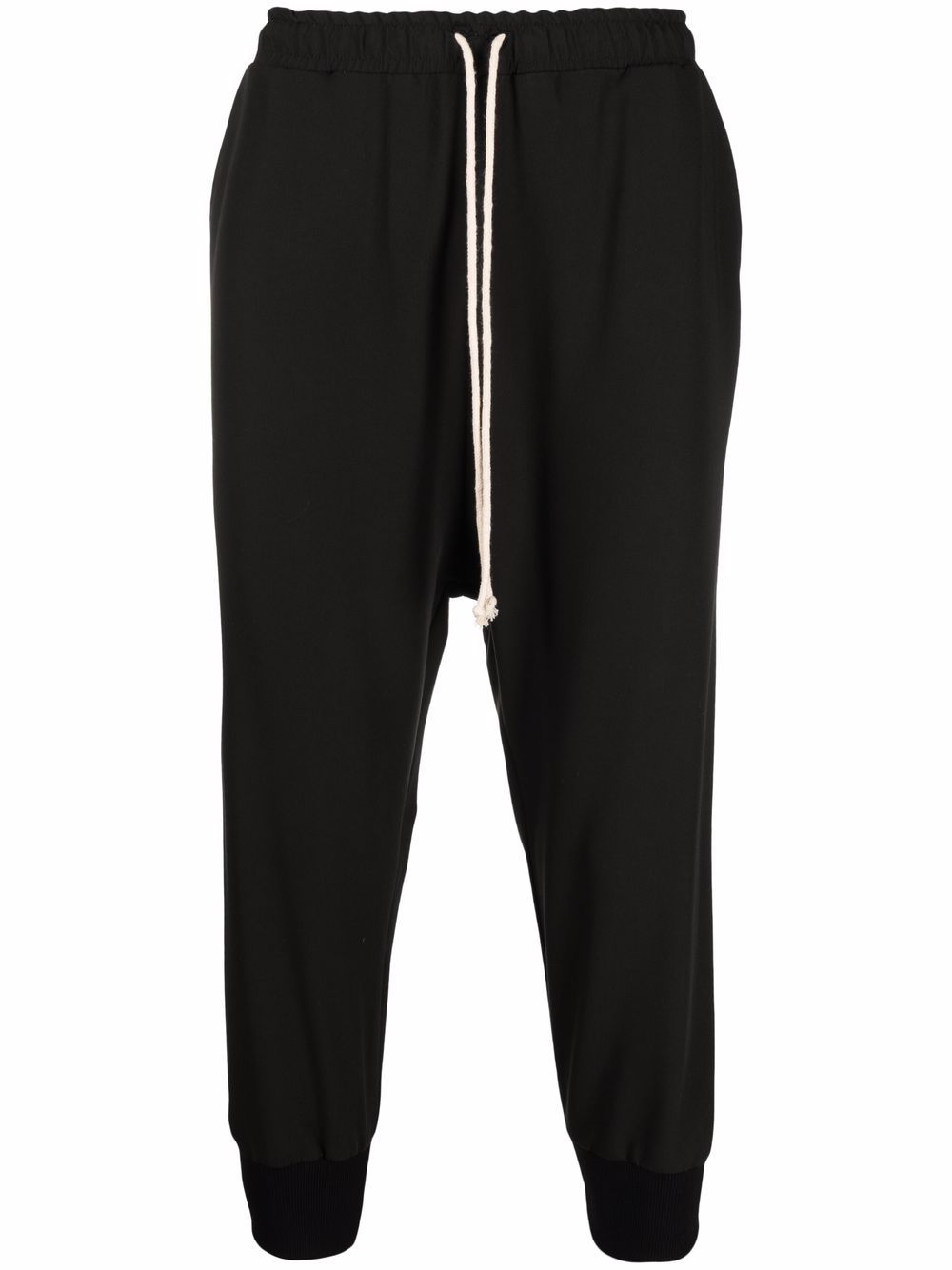 Alchemy drawstring-waist cropped trousers - Black