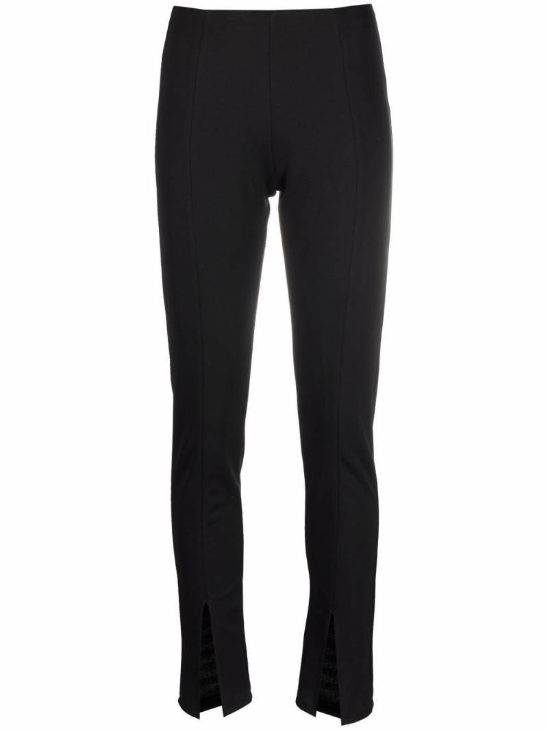 Alchemy x Lia Aram front-slit slim-fit trousers - Black von Alchemy