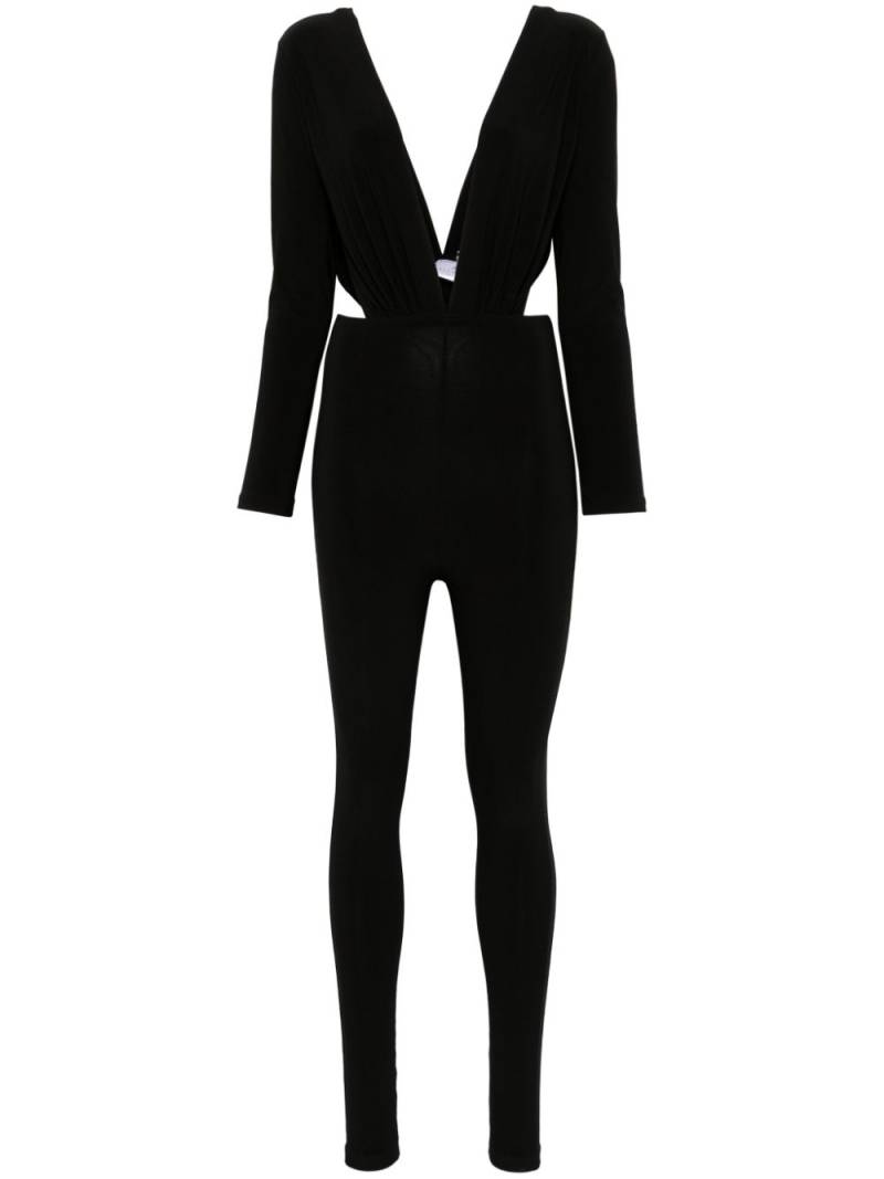 Alchemy plunging V-neck jumpsuit - Black von Alchemy