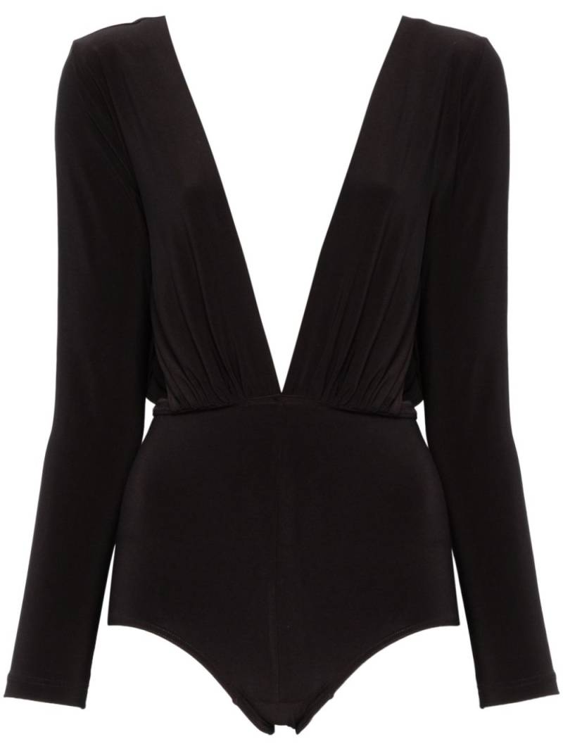 Alchemy x Lia Aram V-neck bodysuit - Black von Alchemy