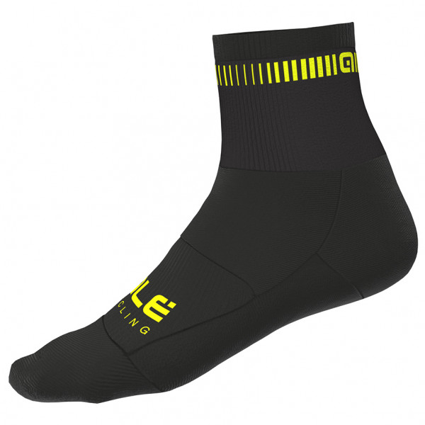 Alé - Logo Q-Skin Socks - Velosocken Gr 36-39 - S schwarz von Alé