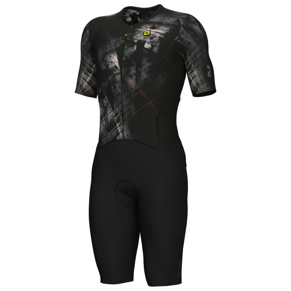 Alé - PR-E Mirror Skinsuit - Veloeinteiler Gr 3XL;L;M;S;XL;XXL grau/schwarz;schwarz Alé - PR-E Mirror Skinsuit - Veloeinteiler Gr 3XL;L;M;S;XL;XXL grau/schwarz;schwarz von Alé