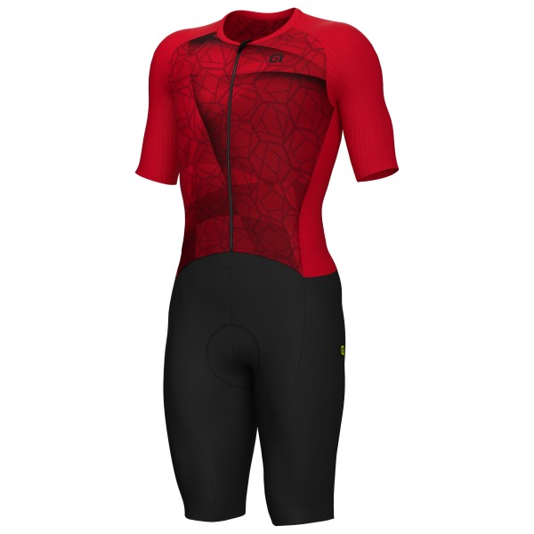 Alé - Triathlon Beyond S/S Skinsuit - Veloeinteiler Gr 3XL;L;M;S;XL;XXL rot/schwarz;schwarz/grau von Alé