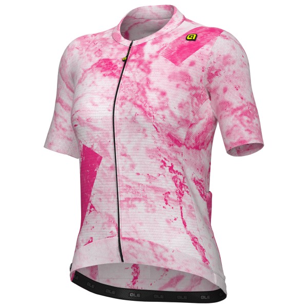 Alé - Women's PR-E Marble S/S Jersey - Velotrikot Gr L;M;S;XL;XS;XXL grau;rosa von Alé