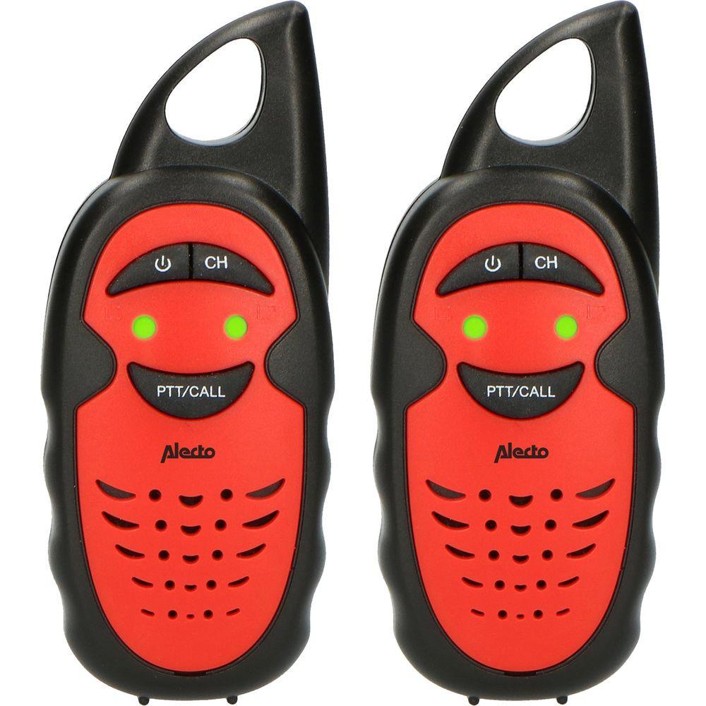 Walkie Talkie Fr-05rd/schwarz, Kinder, 3km, 4h Batterie, 3 Sender, Clip Unisex Rot Bunt