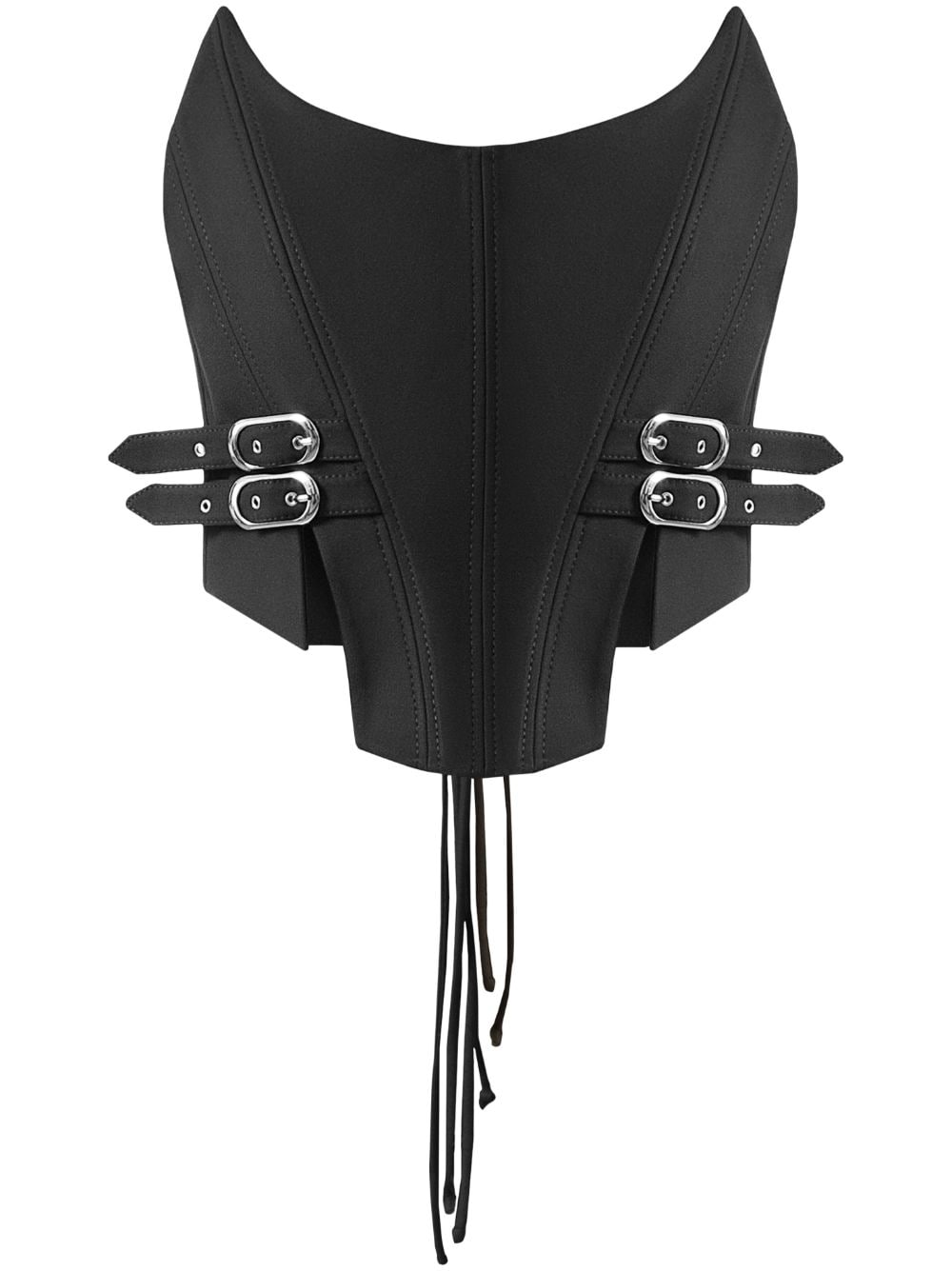 Aleksandre Akhalkatsishvili Buckle corset - Black von Aleksandre Akhalkatsishvili