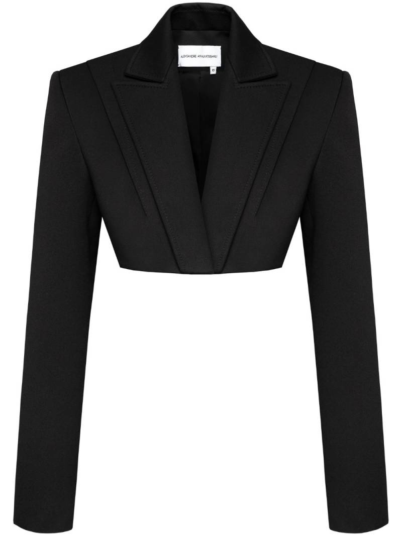 Aleksandre Akhalkatsishvili cropped blazer - Black von Aleksandre Akhalkatsishvili