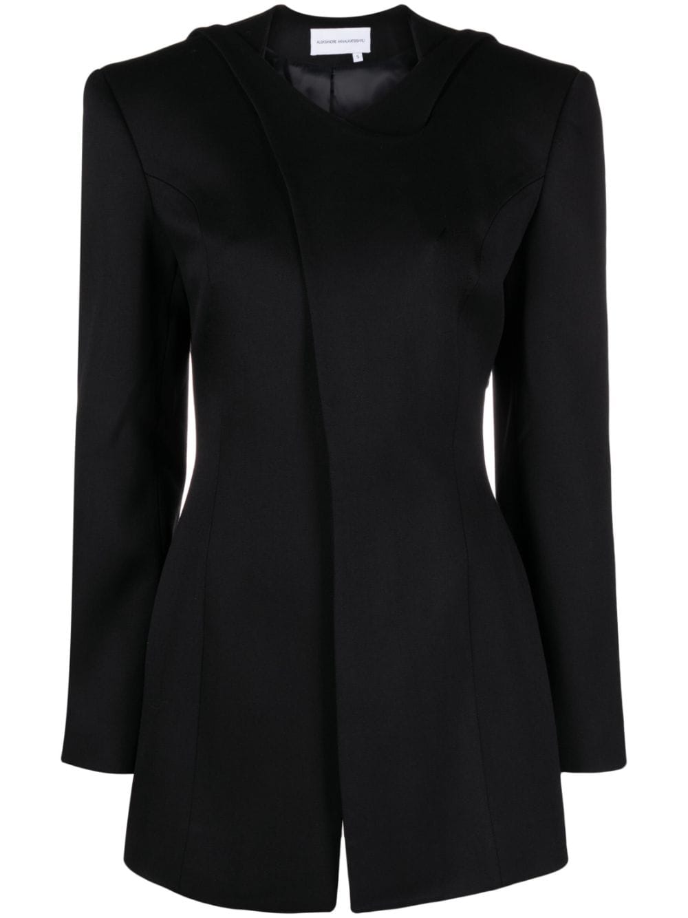 Aleksandre Akhalkatsishvili wool wrap blazer - Black von Aleksandre Akhalkatsishvili