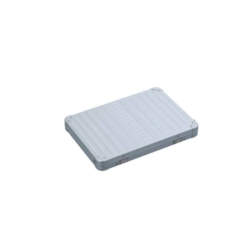 Aluminium Laptop Sleeve 13" in Platin von Aleon