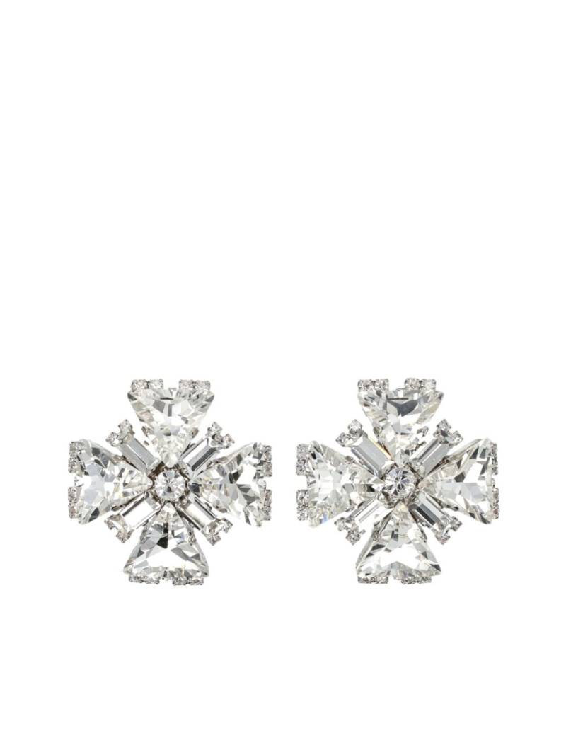 Alessandra Rich Square Cross earrings - Silver von Alessandra Rich