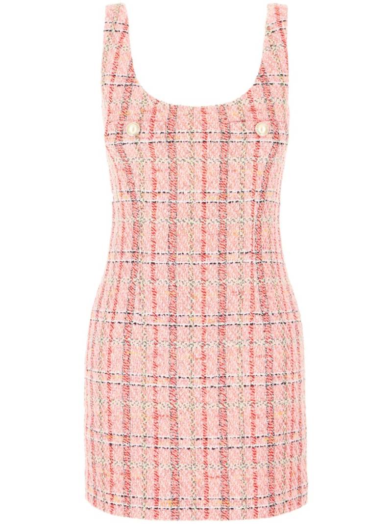 Alessandra Rich checked mini dress - Pink von Alessandra Rich