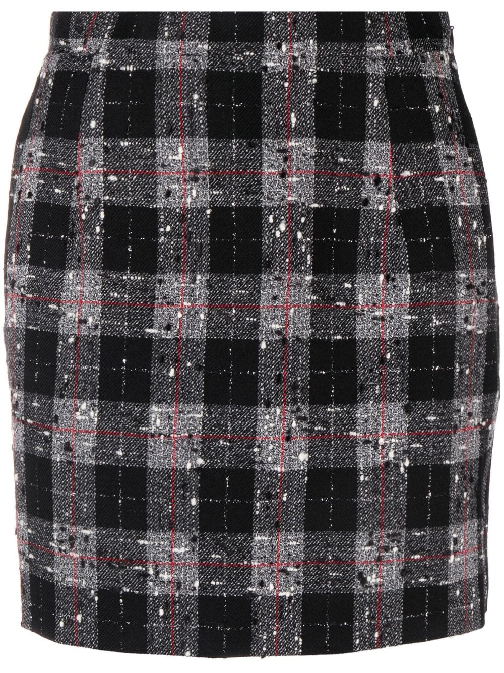 Alessandra Rich checked tweed mini skirt - Black von Alessandra Rich