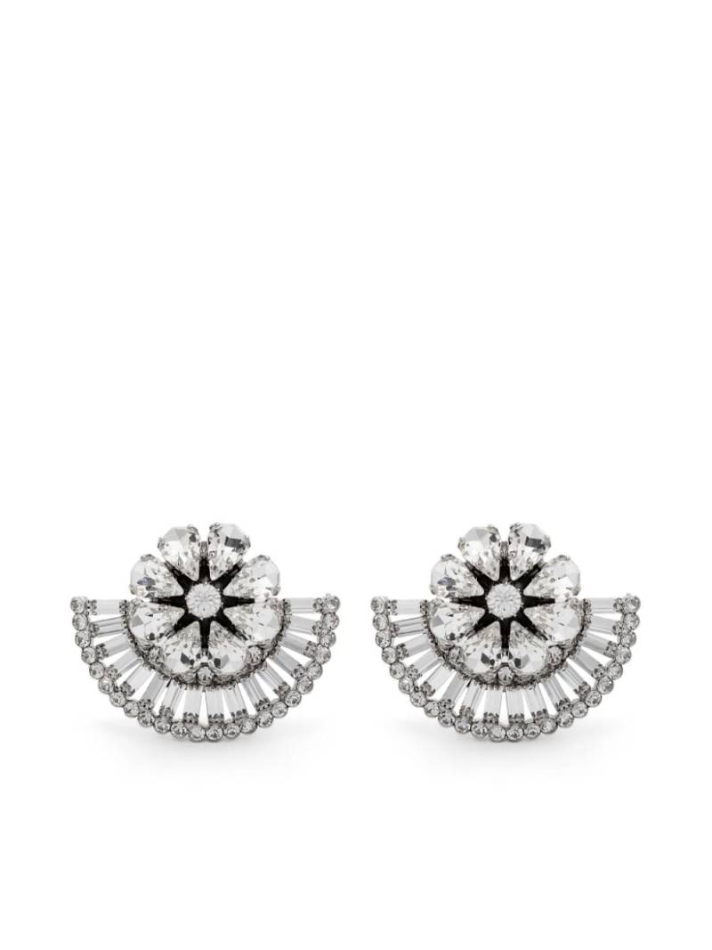 Alessandra Rich crystal-embellished clip-on earrings - Silver von Alessandra Rich