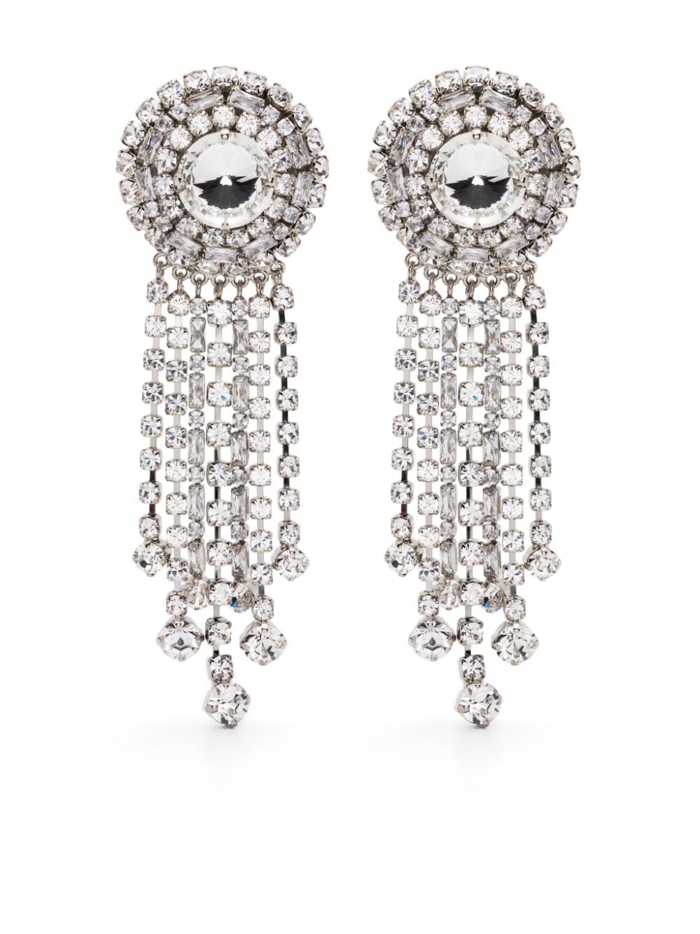 Alessandra Rich crystal-embellished dangle earrings - Silver von Alessandra Rich