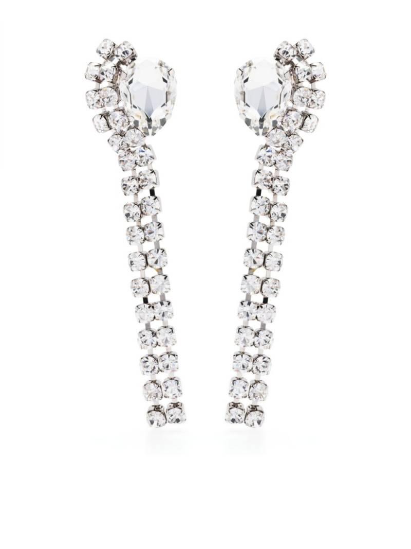 Alessandra Rich crystal-embellished drop earrings - Silver von Alessandra Rich