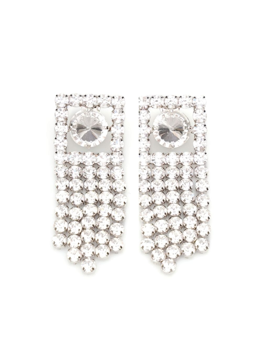 Alessandra Rich crystal-embellished drop earrings - Silver von Alessandra Rich