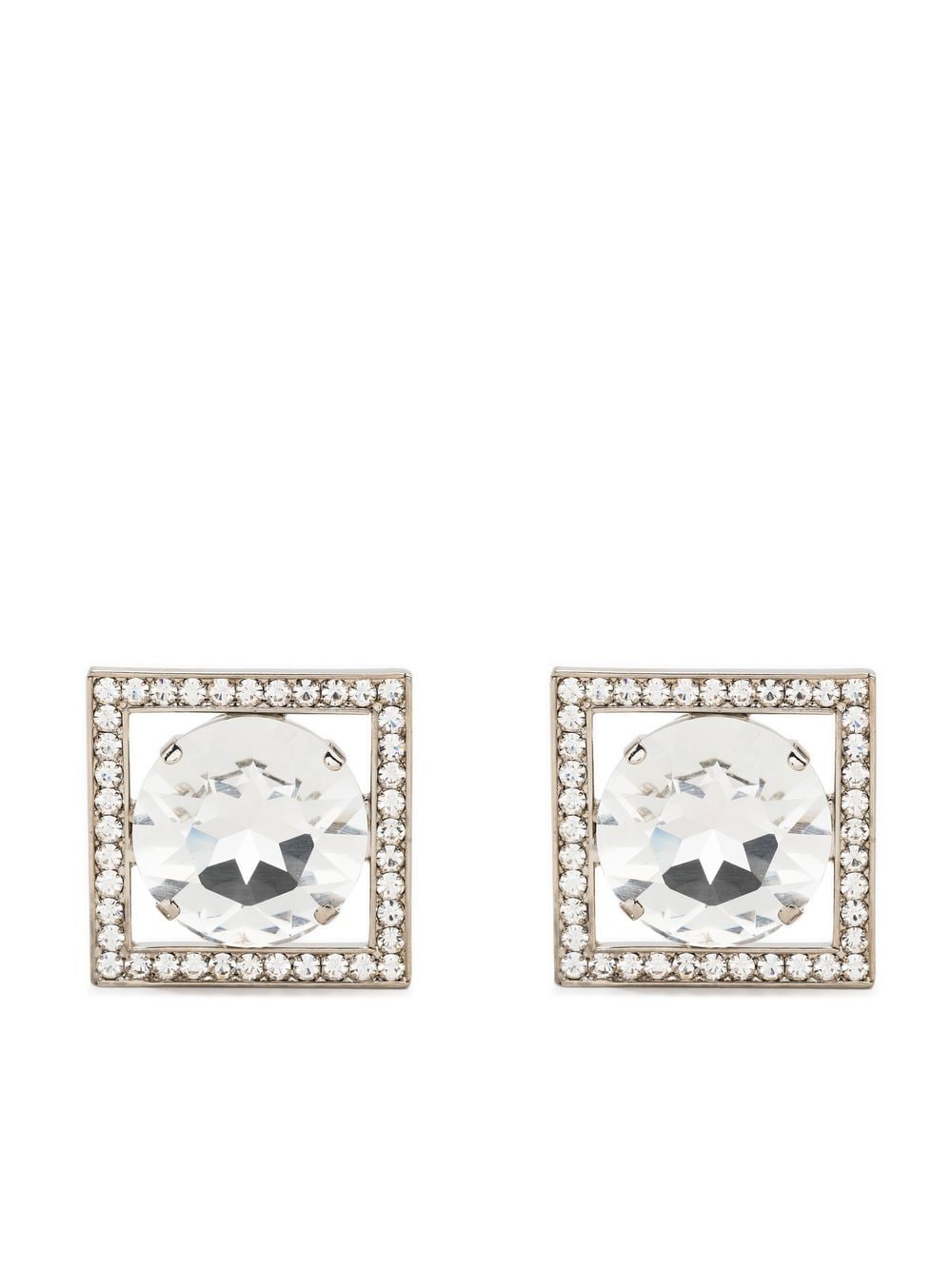 Alessandra Rich crystal-embellished stud earrings - Silver von Alessandra Rich