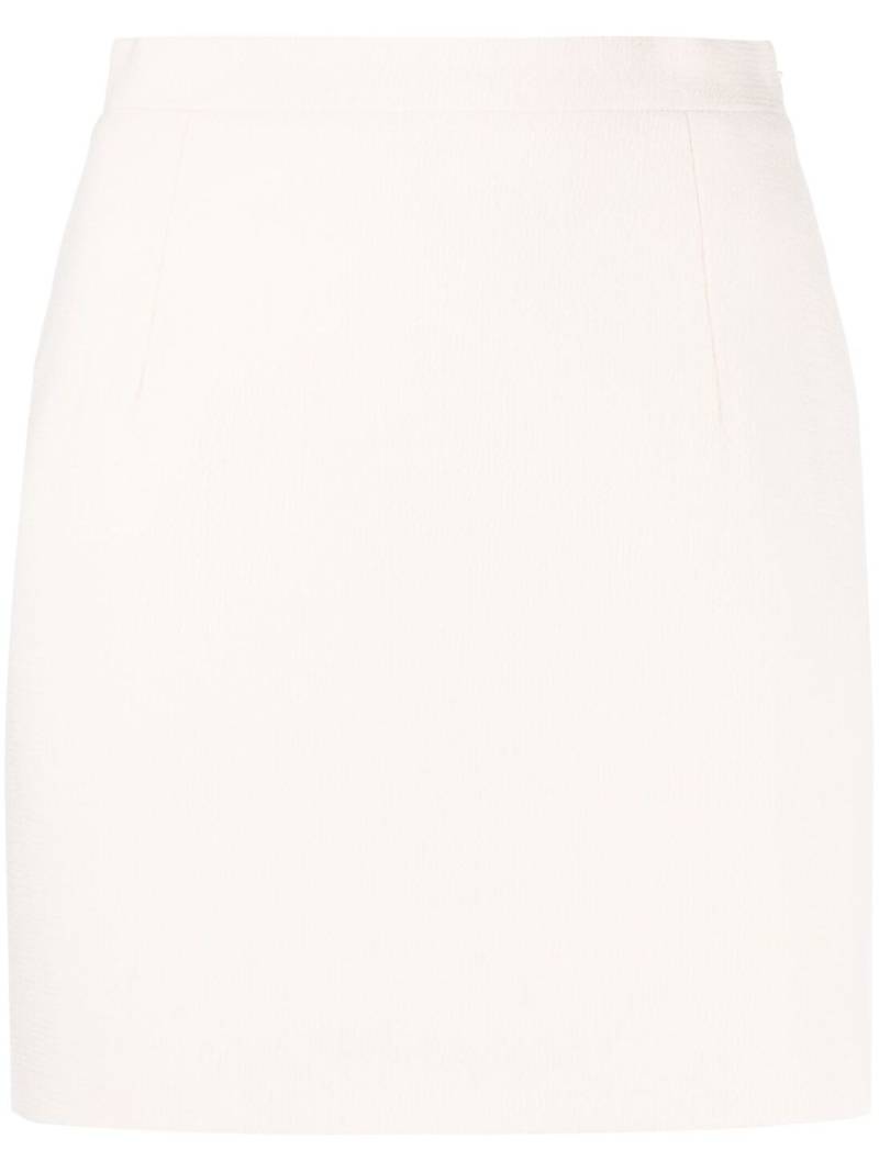 Alessandra Rich high-rise wool miniskirt - Neutrals von Alessandra Rich