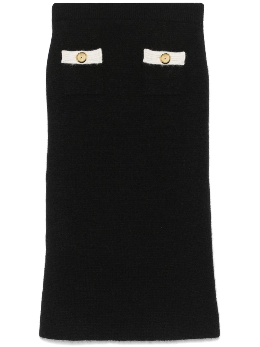 Alessandra Rich knitted midi skirt - Black von Alessandra Rich