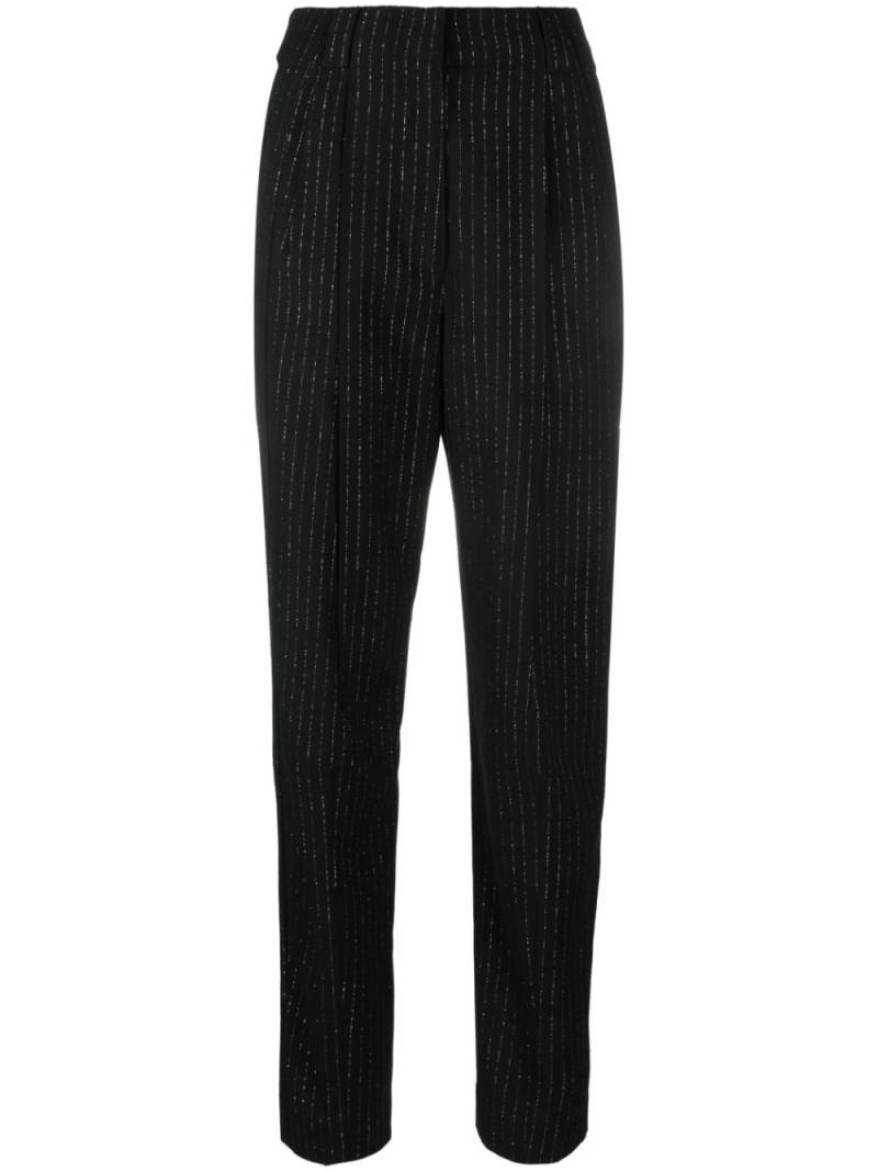 Alessandra Rich pinstripe wool trousers - Black von Alessandra Rich