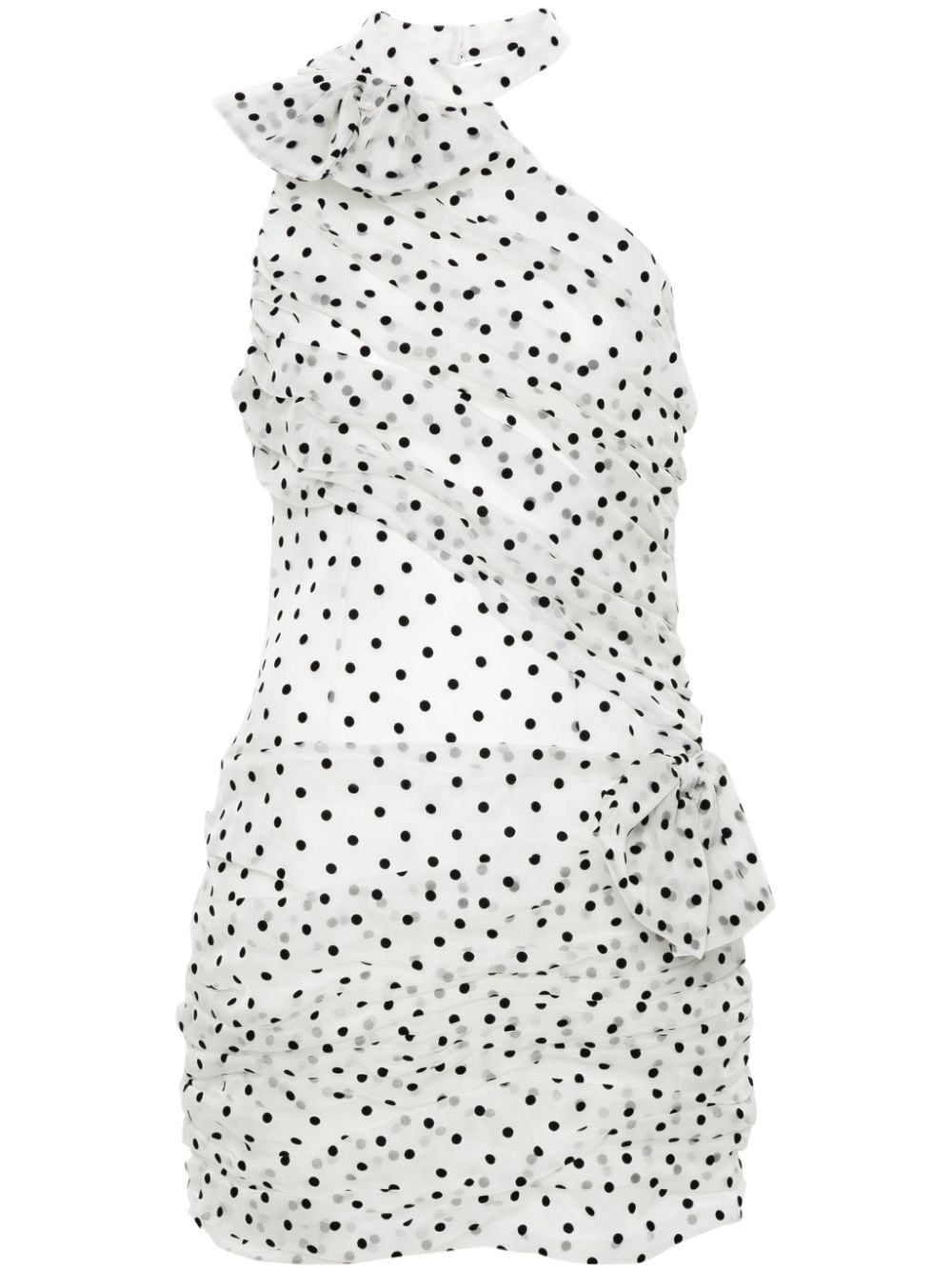 Alessandra Rich polka-dot organza mini dress - White von Alessandra Rich