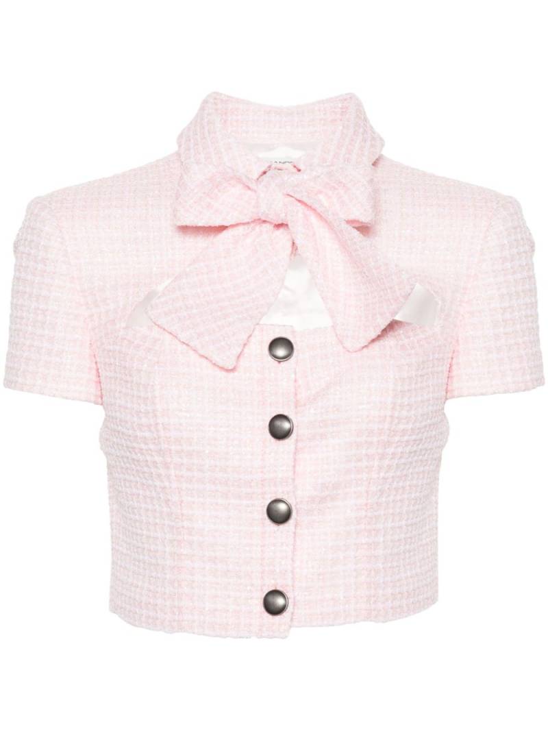 Alessandra Rich cropped tweed jacket - Pink von Alessandra Rich