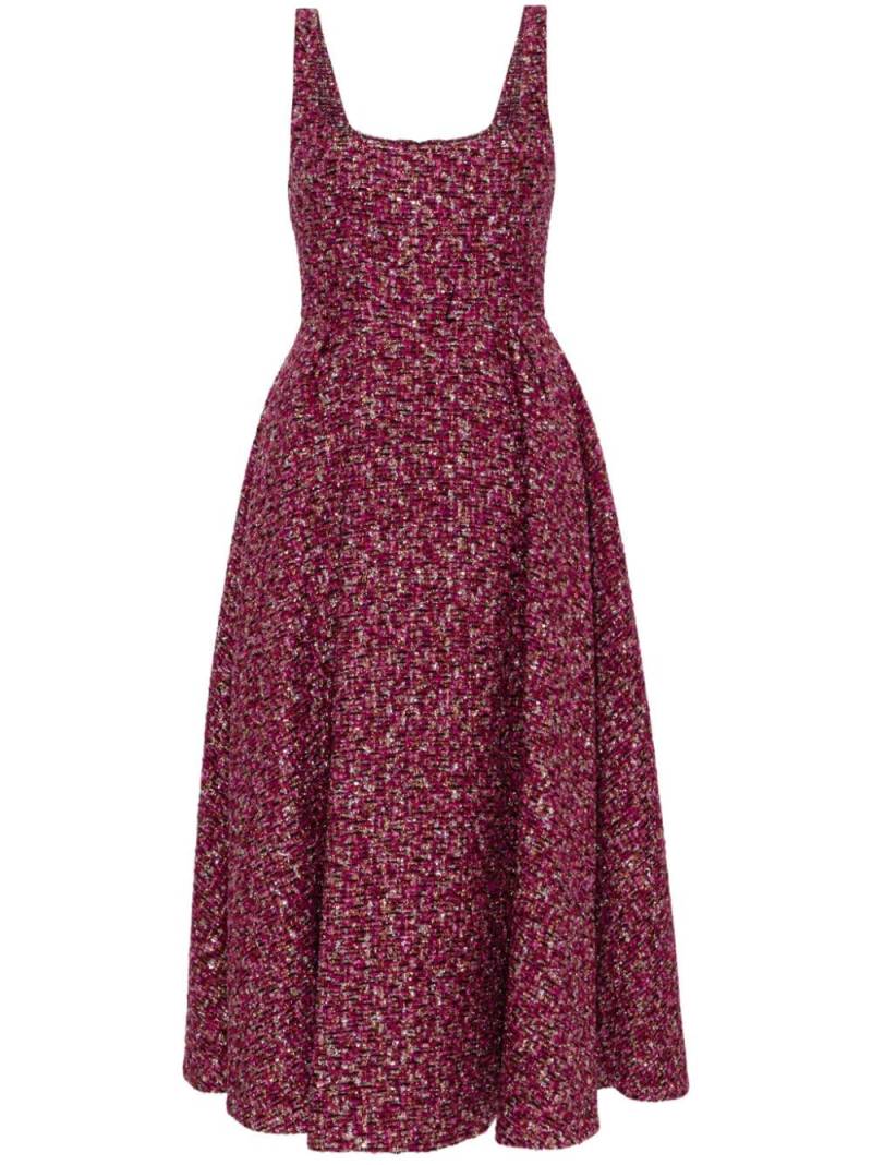 Alessandra Rich sequin-embellished tweed mini dress - Purple von Alessandra Rich