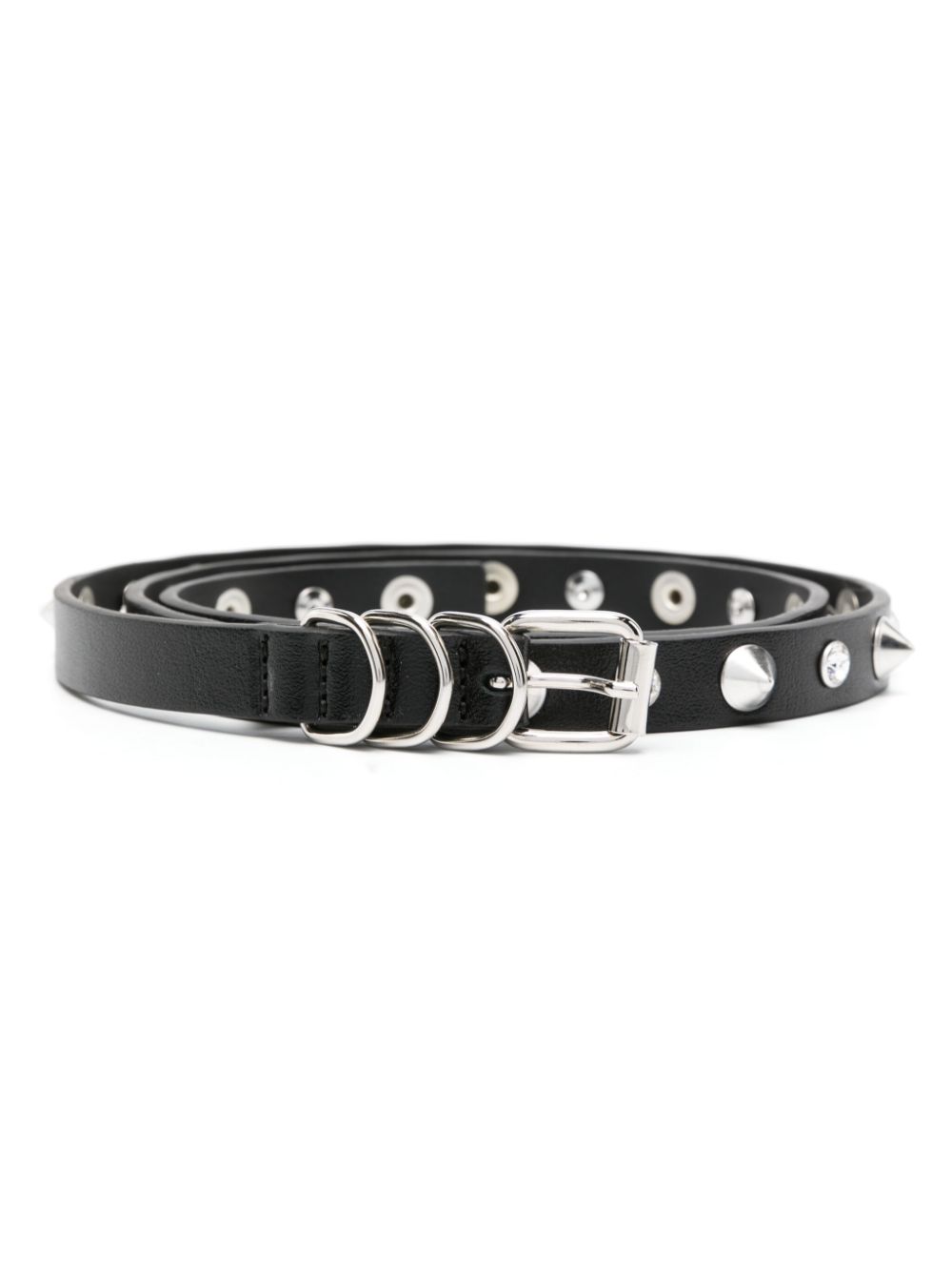 Alessandra Rich spike-embellished leather belt - Black von Alessandra Rich