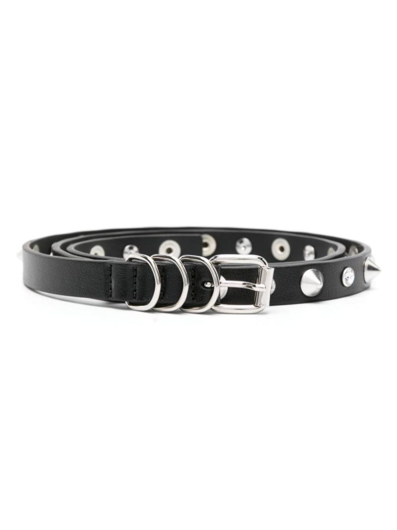 Alessandra Rich spike-embellished leather belt - Black von Alessandra Rich