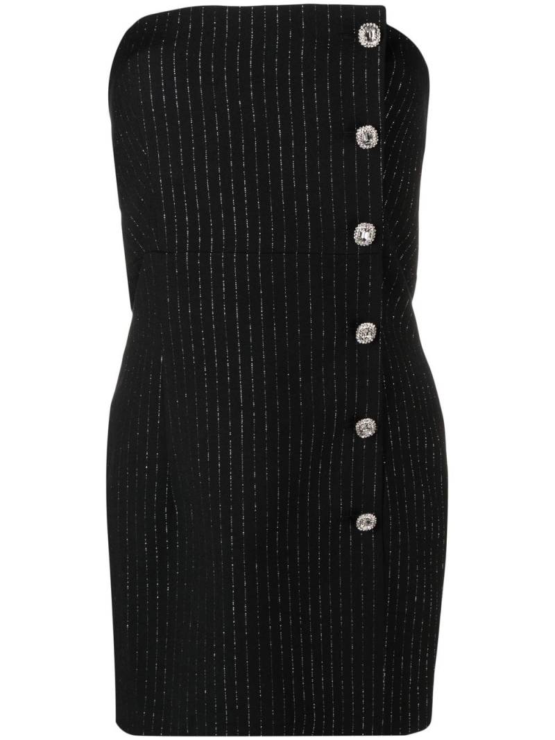 Alessandra Rich tailored strapless dress - Black von Alessandra Rich