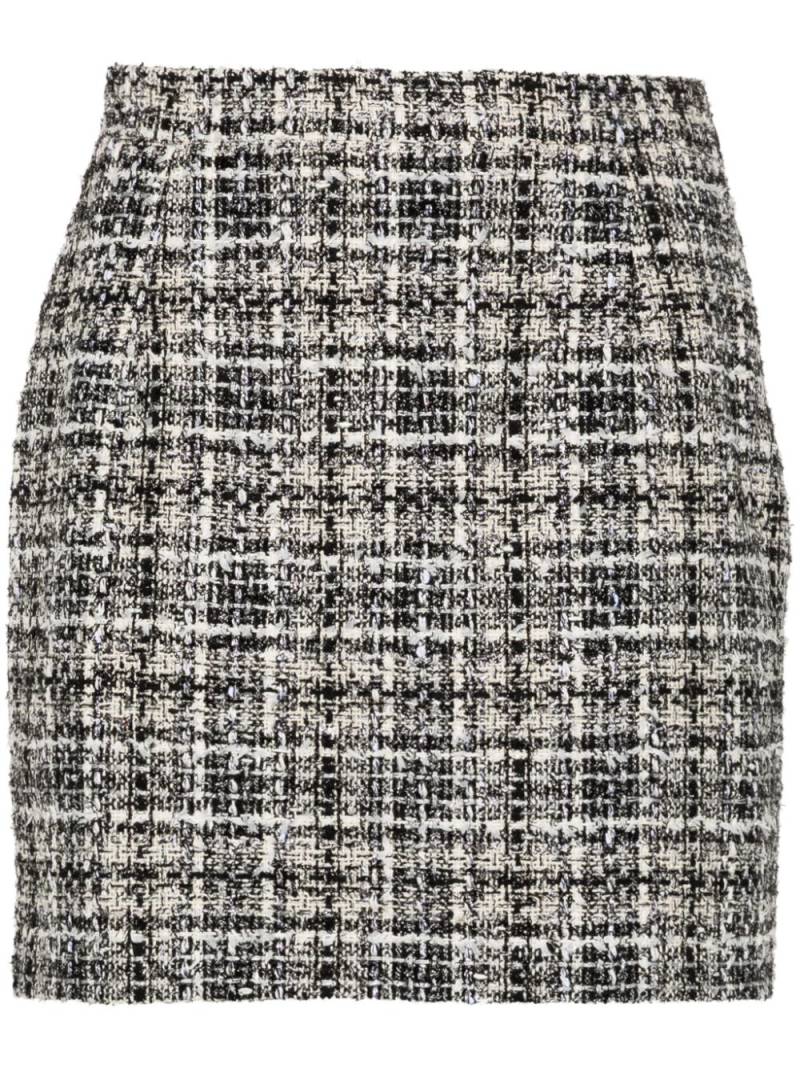 Alessandra Rich tweed mini skirt - White von Alessandra Rich