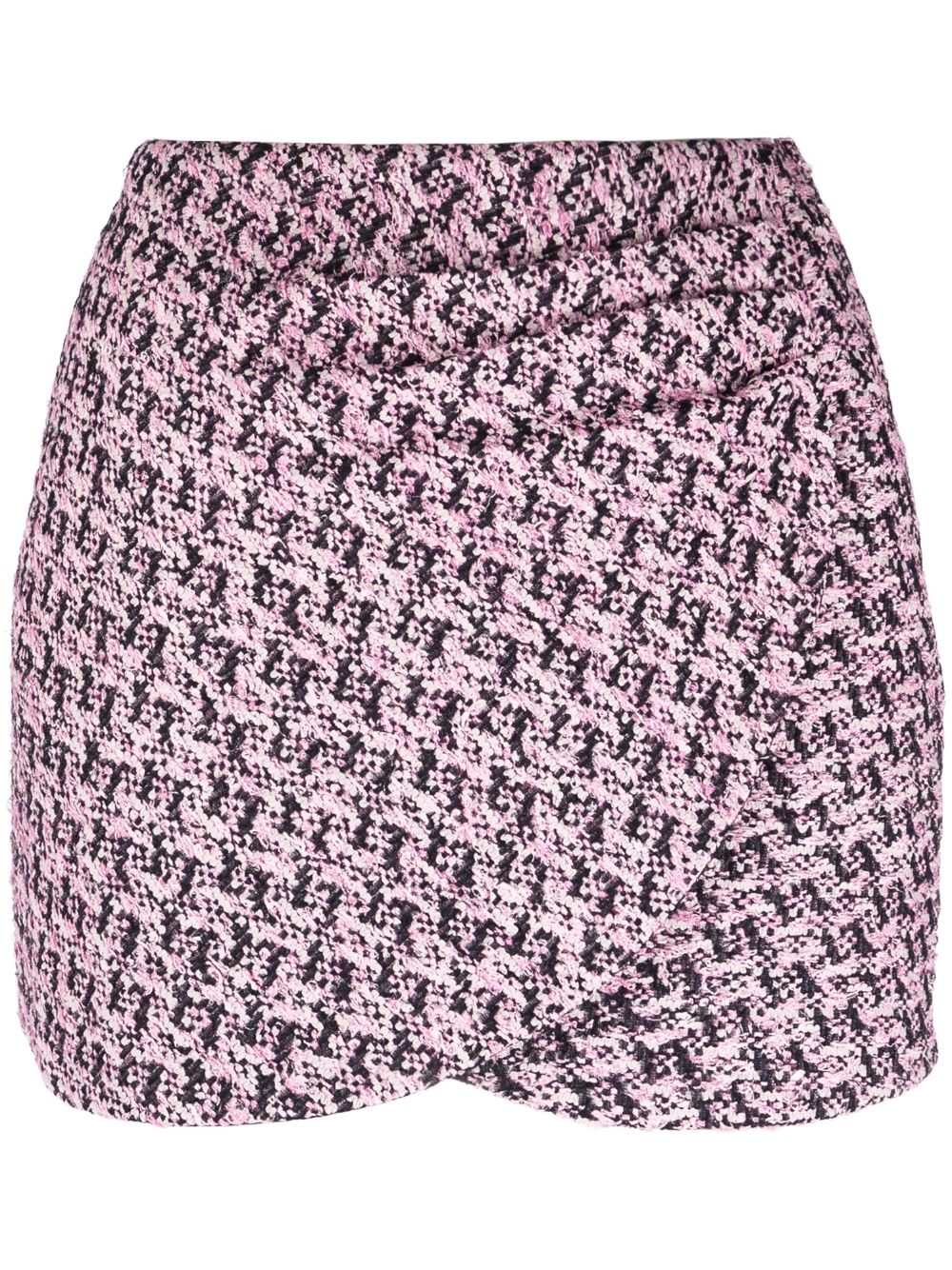 Alessandra Rich tweed wrap miniskirt - Pink von Alessandra Rich