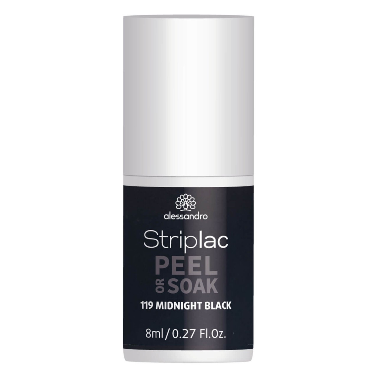 Striplac Peel or Soak - Midnight Black von Alessandro