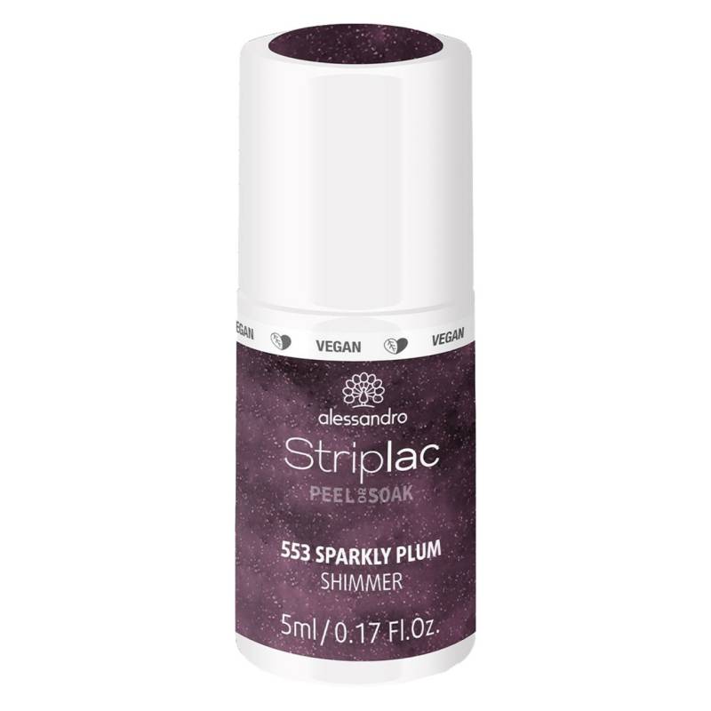 Striplac Peel or Soak - Sparkly Plum von Alessandro