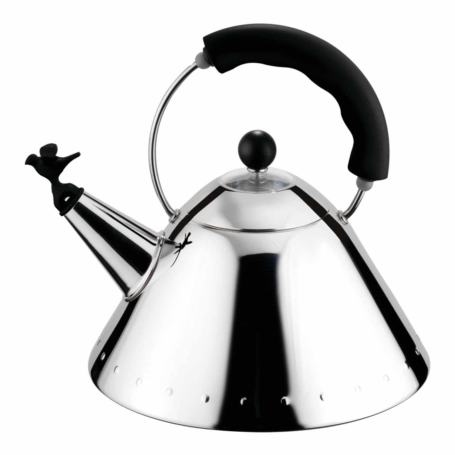 9093 Boulloires Wasserkessel, Farbe schwarz von Alessi