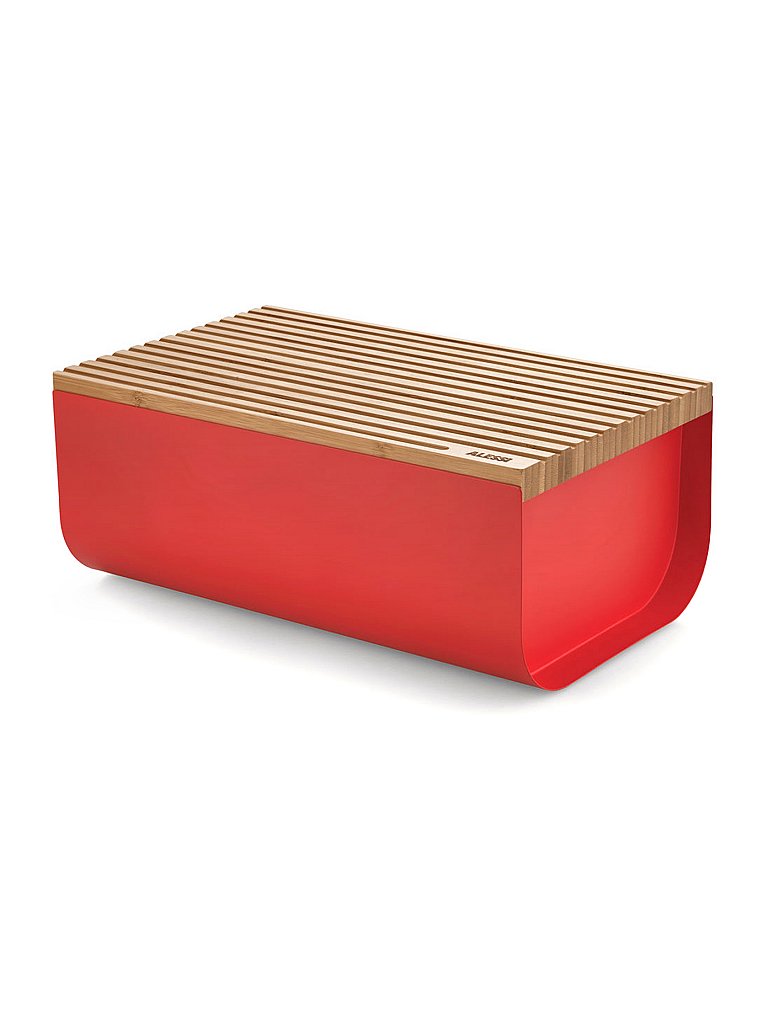 ALESSI Brotkasten Mattina 34x21cm Rot/Bambus rot ALESSI Brotkasten Mattina 34x21cm Rot/Bambus rot von Alessi