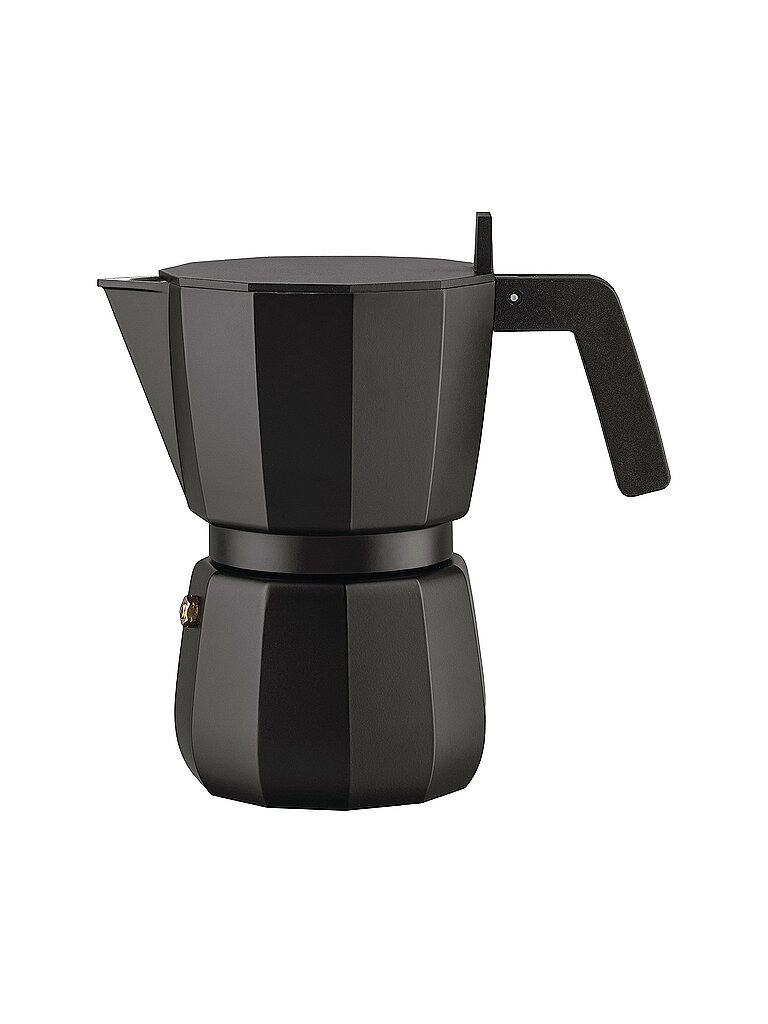 ALESSI Espressomaschine Moka 6 Tassen Schwarz schwarz von Alessi