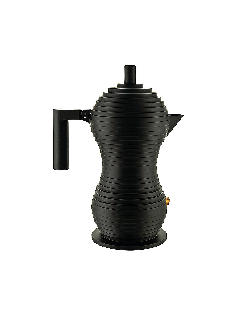 ALESSI Espressomaschine Pulcina Black Alu/Schwarz 3 Tassen schwarz von Alessi