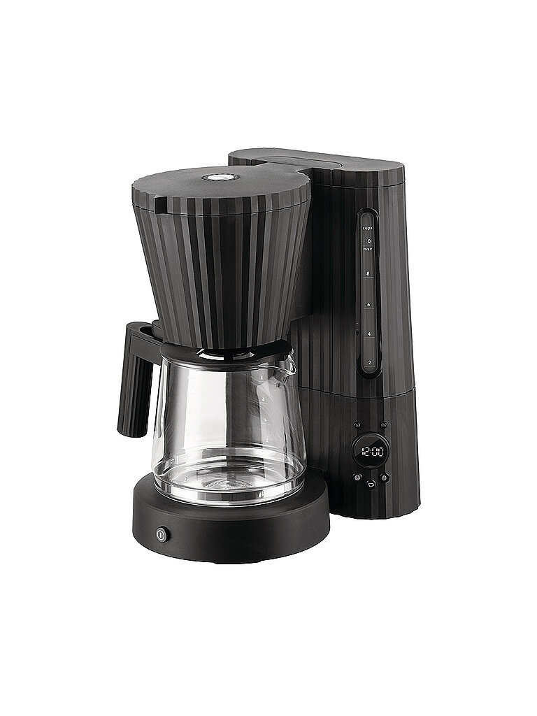 ALESSI Filterkaffeemaschine Plisse 1,5l Schwarz schwarz von Alessi