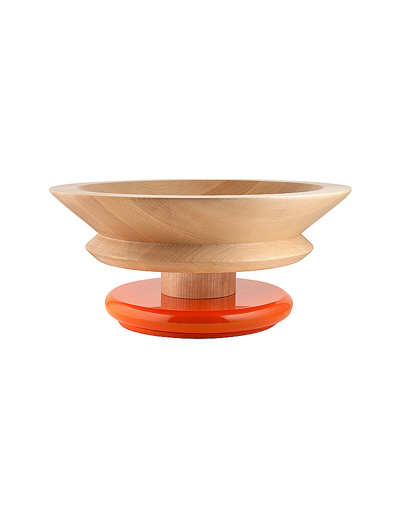 ALESSI Schale Lindenholz 30cm orange von Alessi