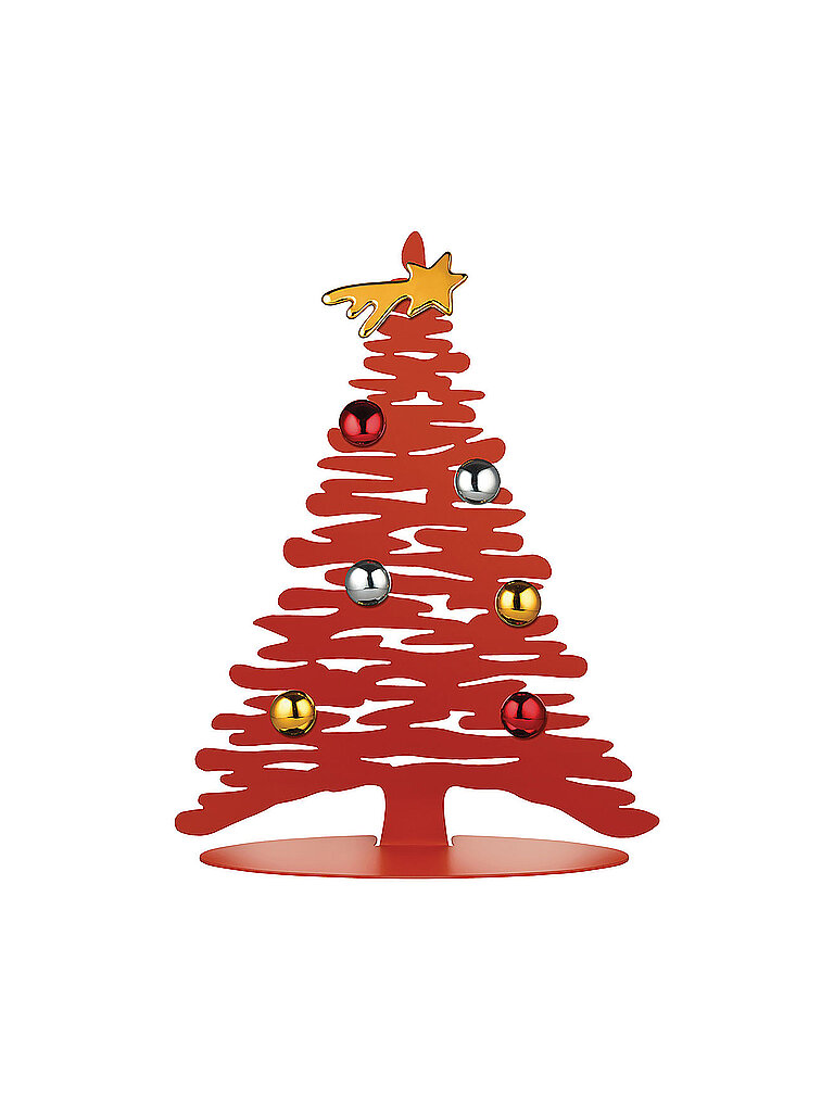 ALESSI Weihnachtsbaum Bark for Christmas Rot rot von Alessi