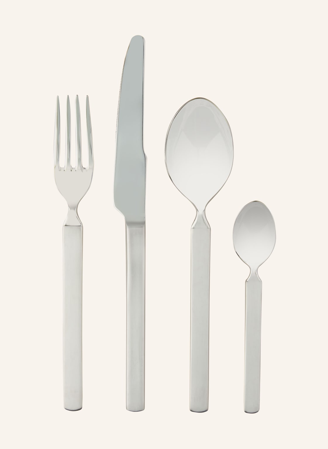 Alessi 24-Tlg. Besteck-Set Dry silber von Alessi